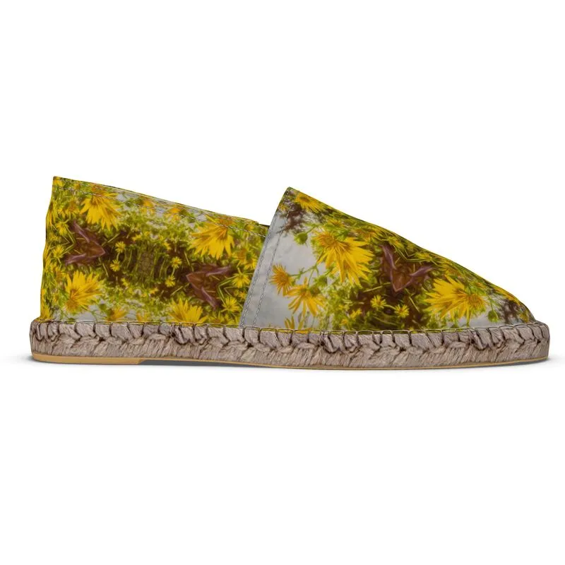 Yellow Bunches Custom Art Espadrilles